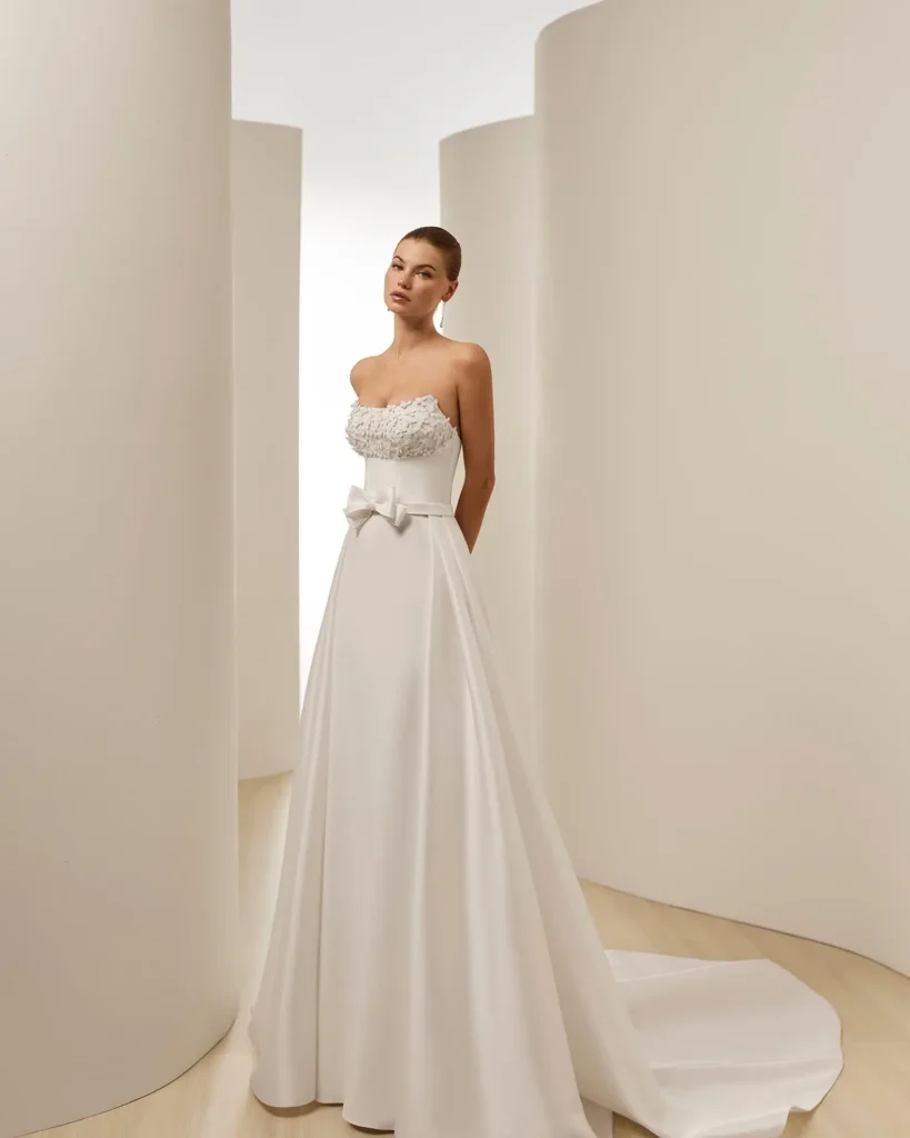 vestido de novia aire barcelona modelo davos