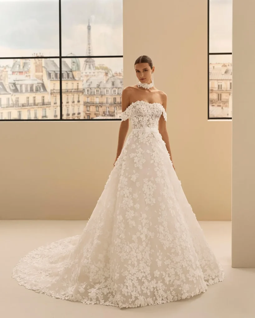 vestido de novia rosa clará modelo nadine