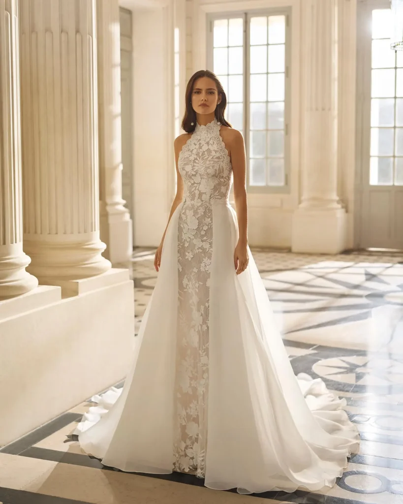 vestido de novia aire barcelona modelo beneta
