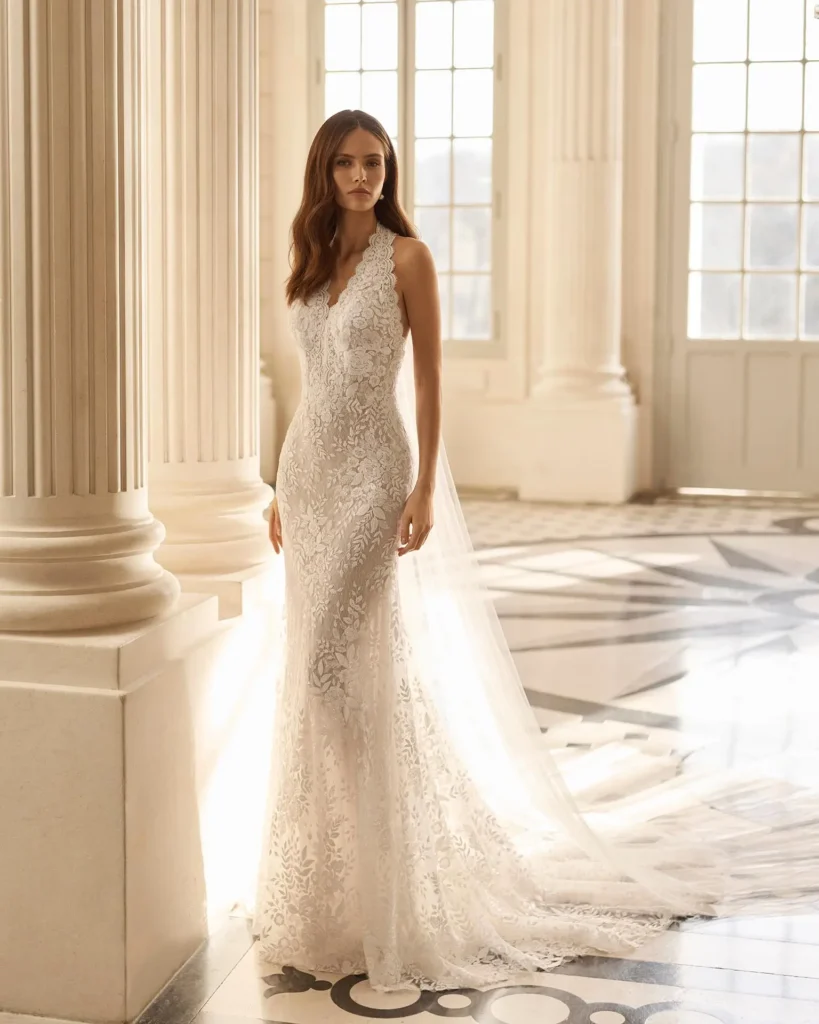 vestido de novia aire barcelona modelo benia