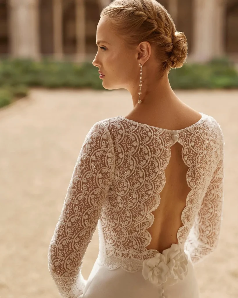 vestido de novia rosa clará modelo lilian