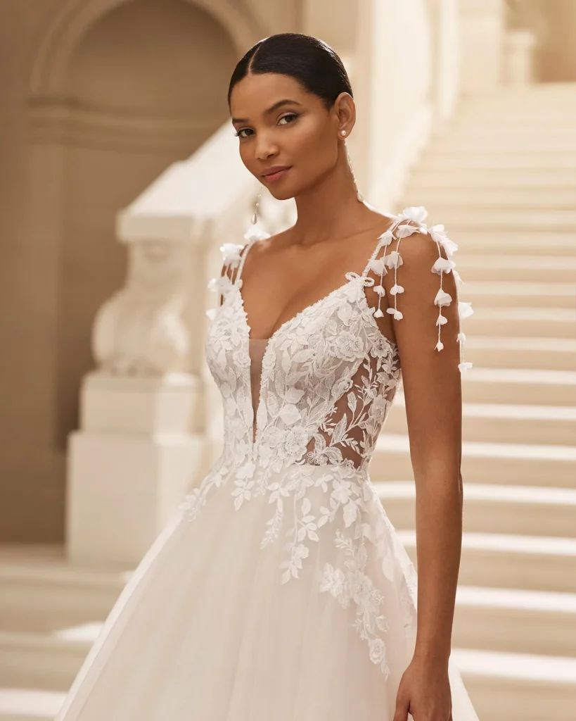 vestido de novia rosa clará modelo alaya